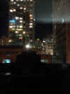 night shot looking west